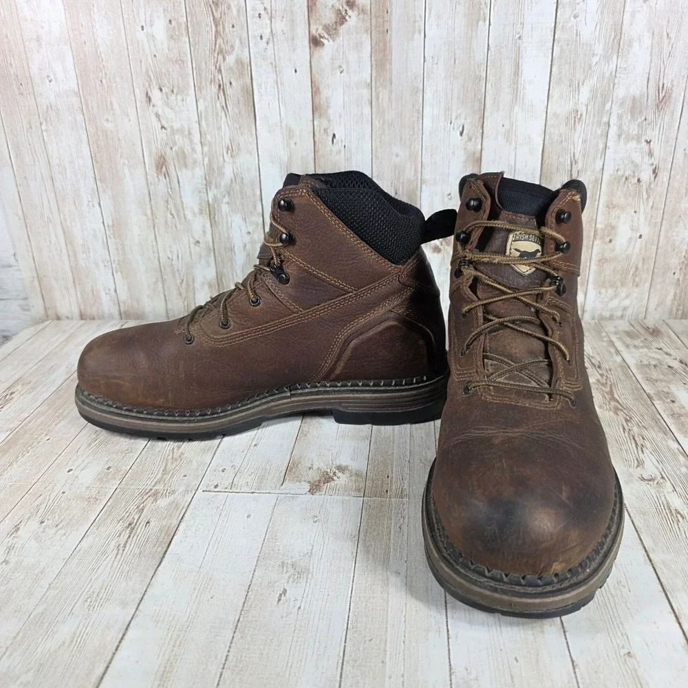 Irish Setter 83608 Work Boots Mens Size 11 D Brown‎ Leather Waterproof Vibram
